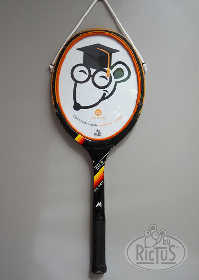 cadre photo raquette de tennis