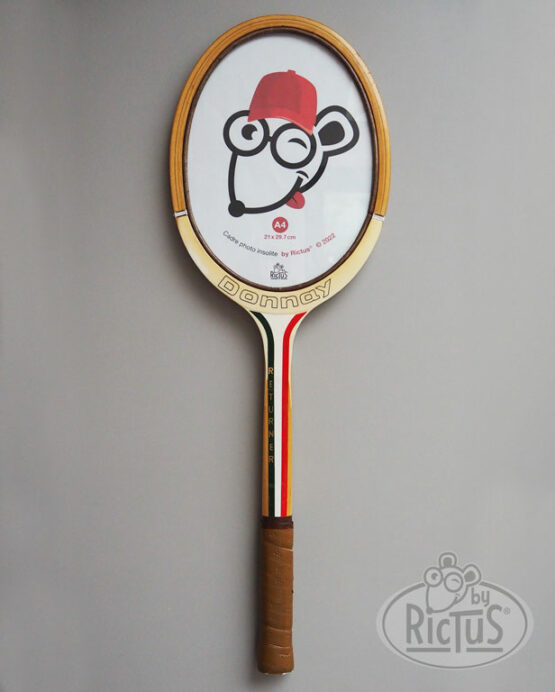 Cadre photo Raquette de tennis vintage Donnay Returner