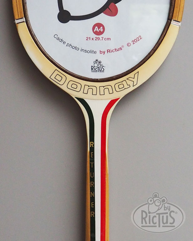 Cadre photo Raquette de tennis vintage Donnay Returner