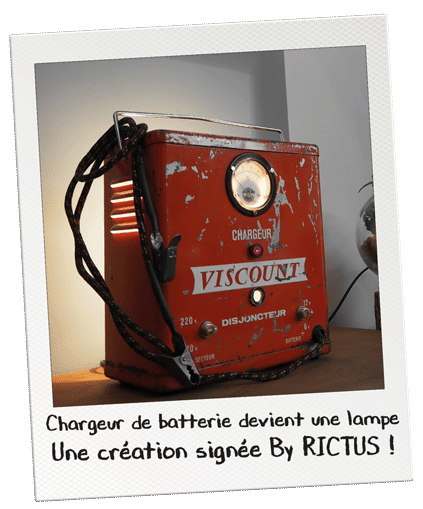 Chargeur de batterie lampe